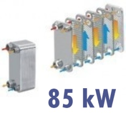 Schimbator de caldura in placi inox 85 kW