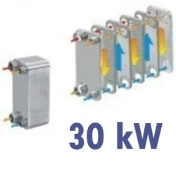 Schimbător de căldură în plăci de inox | 30 kW