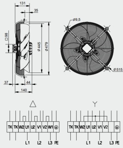 schema electrica soler palau 450 mm