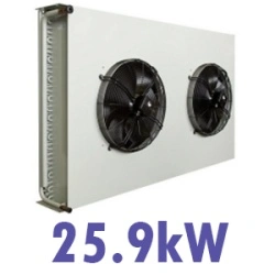 25.9 kW Refrigeration Condenser Coil with 2 × 450 mm Fans