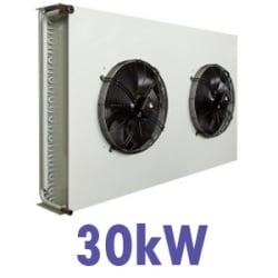 30 kW Refrigeration Condenser Coil with 2 × 450 mm Fans