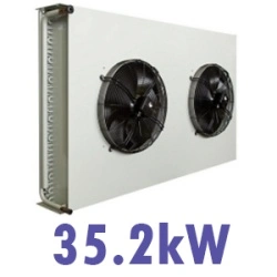 35.2 kW Refrigeration Condenser Coil with 2 × 450 mm Fans