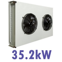 Baterie de condensare frigorifica 35.2kW cu ventilatoare 2x450mm