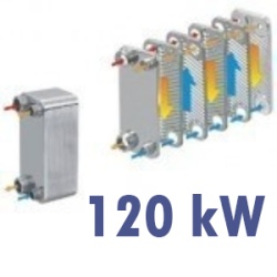 Stainless Steel Plate Heat Exchanger 120 kW