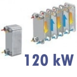 Stainless Steel Plate Heat Exchanger 120 kW