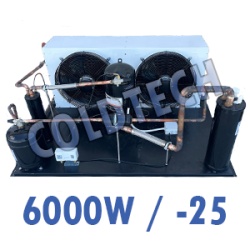 Condensing Unit for Freezing Applications 6000W / -25°C / 400V / R404A with Copeland Scroll Compressor