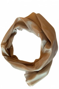 Esarfa matase o singura culoare, bronz nude, EBP-141