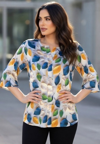 Bluza Din Matase Bellissima 25020-01 - Img 2