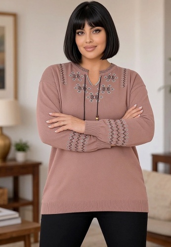 Bluza Tricotata Etno 6000-251 - Img 2
