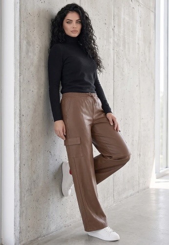 Pantaloni Leather Cargo R502-8507-03 - Img 5