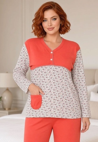 Pijama Calduroasa Soft Cotton 4022-07 - Img 3