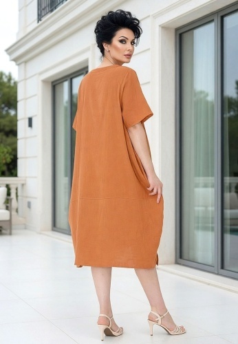 Rochie Din Panza Topita Sole Flo L12-05 - Img 3