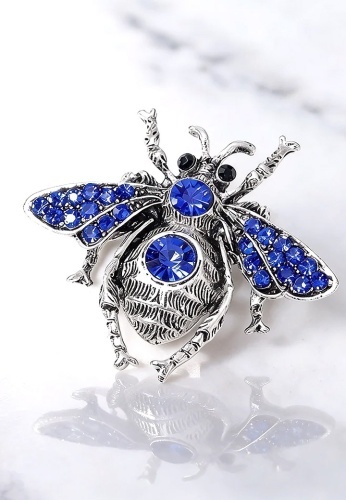 Brosa Metalica cu Pietre Beetle 01 - Img 2