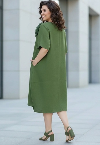 Rochie Din Panza Topita Sole Flo L12-06 - Img 4