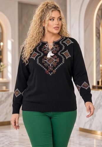 Bluza Tricotata Etno 6000-135 - Img 3