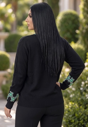 Bluza Tricotata Etno 6000-147 - Img 3