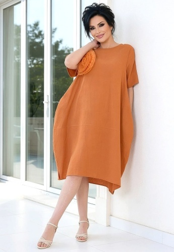 Rochie Din Panza Topita Sole Flo L12-05 - Img 6