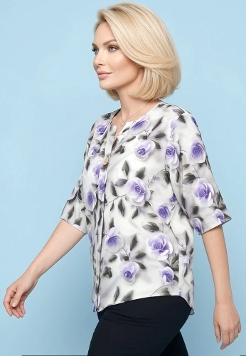 Bluza Din Matase Bellissima 25020-11 - Img 5