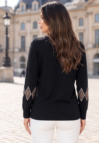 Bluza Tricotata Etno 6000-117 - Img 3