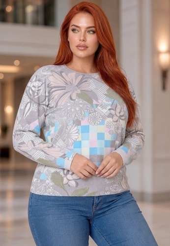 Pulover Cu Strasuri Pastel Bloom 3606-06 - Img 2