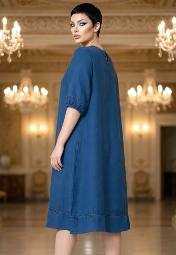 Rochie Din Panza Topita Due L2-02 - Img 4