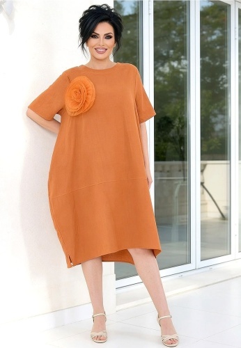 Rochie Din Panza Topita Sole Flo L12-05 - Img 4