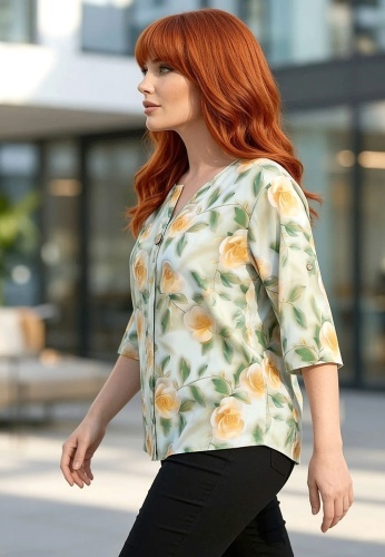 Bluza Din Matase Bellissima 25020-10 - Img 5