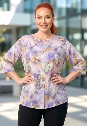 Bluza Din Matase Bellissima 25020-12 - Img 3