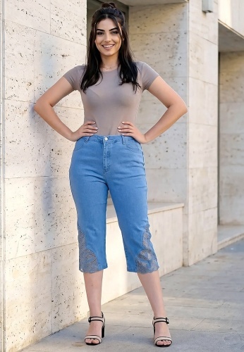 Pantaloni Jeans Kapri Ailyn 736-03 - Img 3