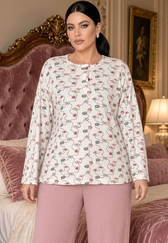 Pijama Calduroasa Relax Cotton 2508-18 - Img 2