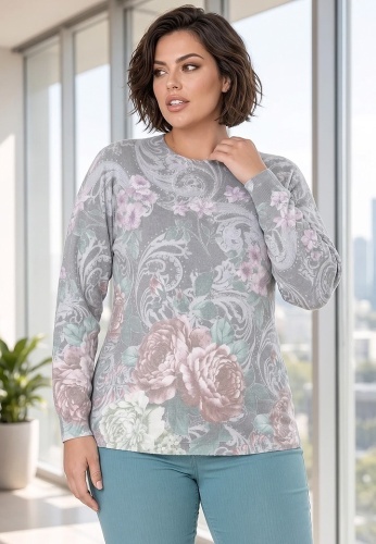 Pulover Cu Strasuri Pastel Bloom 28653-02 - Img 2