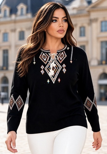 Bluza Tricotata Etno 6000-117 - Img 4