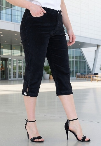 Pantaloni Kapri Confort Velur Ailyn 02 - Img 2