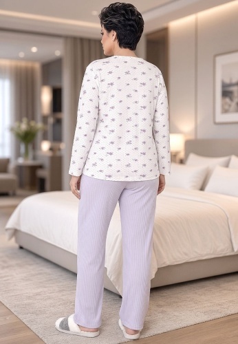 Pijama Calduroasa Relax Cotton 2508-17 - Img 2