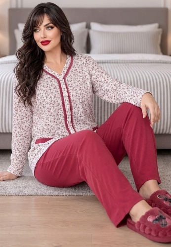 Pijama Dama Fine Cotton 714-01 - Img 5