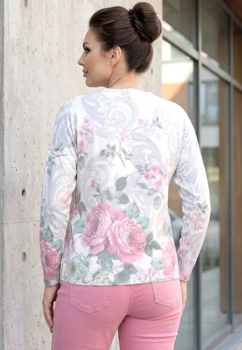 Pulover Cu Strasuri Pastel Bloom 28653-01 - Img 4
