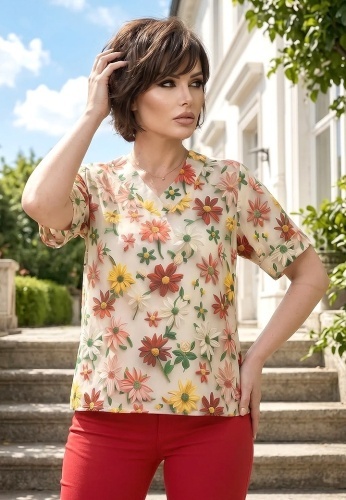 Bluza Din Matase Bellissima 25032-08 - Img 5