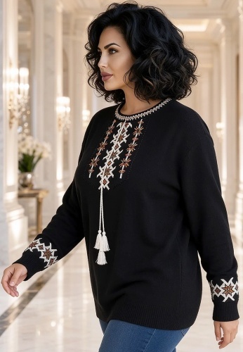 Bluza Tricotata Etno 6000-43 - Img 2