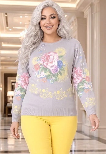 Pulover Cu Strasuri Pastel Bloom 24595-06 - Img 3