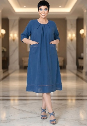 Rochie Din Panza Topita Due L2-02 - Img 2