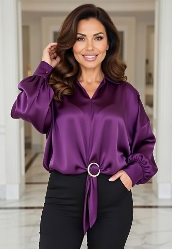 Bluza Din Satin Italy 24982-01 - Img 5