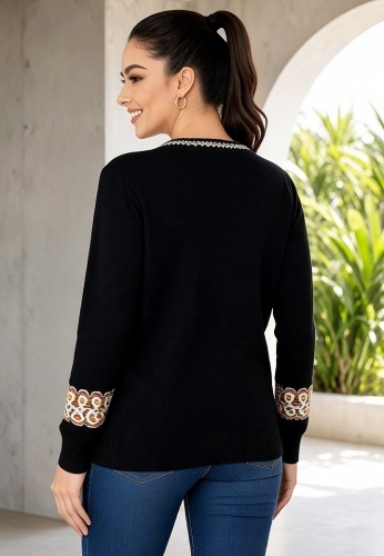 Bluza Tricotata Etno 6000-113 - Img 3