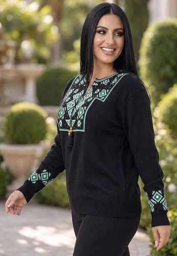 Bluza Tricotata Etno 6000-147 - Img 4