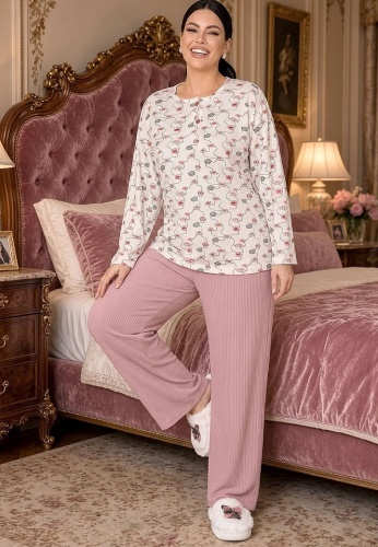 Pijama Calduroasa Relax Cotton 2508-18 - Img 3