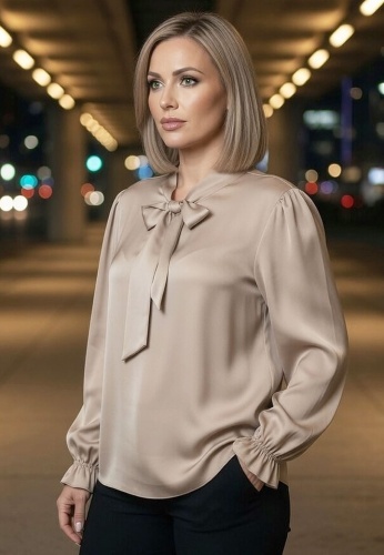 Bluza Din Matase Bellissima 25012-07 - Img 2