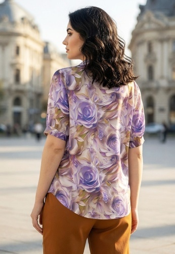 Bluza Din Matase Bellissima 25036-07 - Img 3