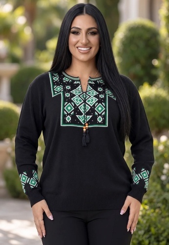 Bluza Tricotata Etno 6000-147 - Img 2
