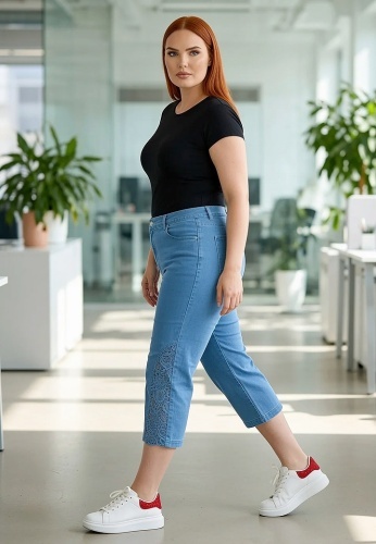 Pantaloni Jeans Kapri Ailyn 736-06 - Img 3