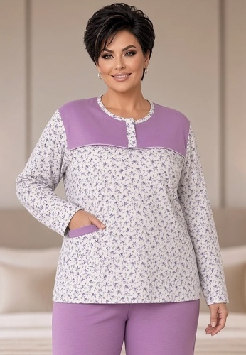 Pijama Dama Fine Cotton 4244-05 - Img 3