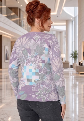 Pulover Cu Strasuri Pastel Bloom 3606-03 - Img 4